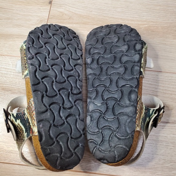 Calceo Colorful Snakeskin Print Sandals - Picture 6 of 8